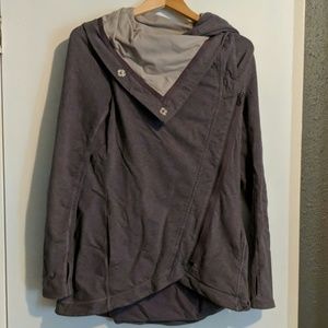 Lululemon wrap sweater heather purple size 8